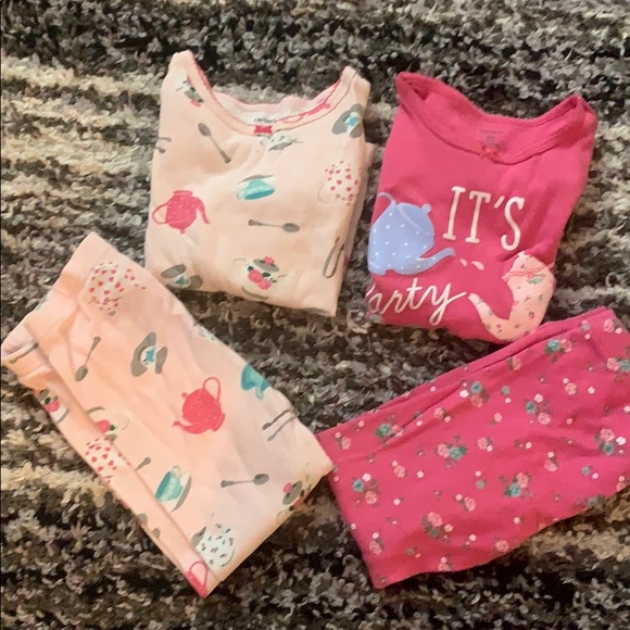 Carter's Other - 4 piece carters tea party pajama set size 3t